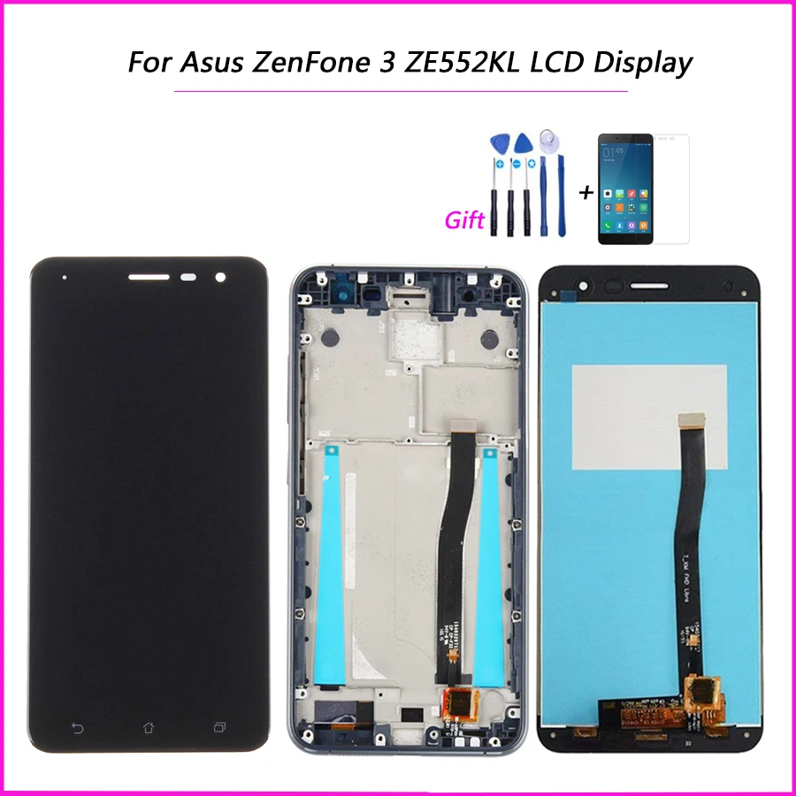 Новинка для Asus ZenFone 3 ZE552KL Z012D Z012DE ЖК-дисплей сенсорный экран дигитайзер в сборе +