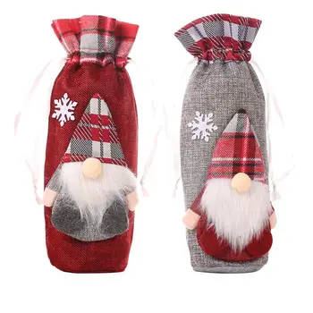 

Santa Claus Christmas Wine Bottle Cover Merry Christmas Decorations For Home Xmas Ornaments Gifts Navidad New Year 2021 Natal