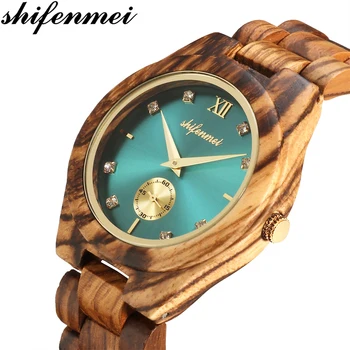 

Shifenmei Watches Women Fashion Watch 2020 Wood Watches Woman Top Luxury Brand Quartz Wristwatch Ladies Clock relogio feminino