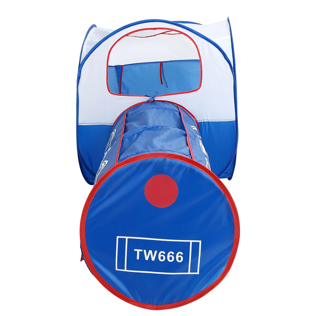 Locomotive  Up Play Tent W/ Tunnel Train Ball Pit Pool Play House Kid Toy