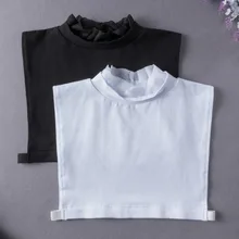 

South Korea's New Half High Collar Fake Collar Women's Cotton Clothing Primer Collar Pullover Fake Collar Mesh Stand Collar