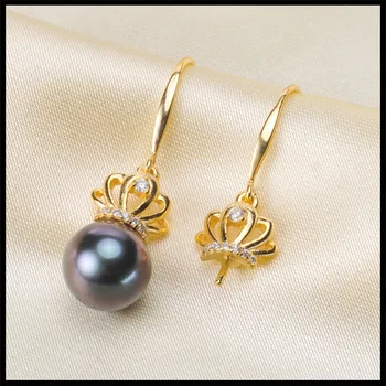 

Unique Design Hot Pearl Earrings Mountings, Drop Earrings Findings Settings Jewelry Parts Fittings Drop Earrings Accessories