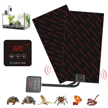 

Reptile Heating Warm Pad Terrarium Heating Mat Waterproof Temperature Controller Incubator Mat Tools For Turtles Snake Lizard