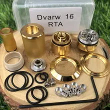 Dvarw мини MTL 16 мм RTA Ремонтопригодный танк распылитель 316SS одна катушка 2 мл DIY Ремонтопригодный Танк vs Dvarw DL RTA