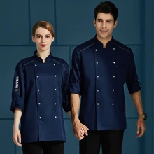 

New Men Women Cook Coat Restaurant Catering Kitchen Bakery Hotel Chef Uniform Work Wear Food Service Cooking Sushi Chefs Jacket