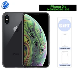 Apple – iphone XS Original débloqué 4G LTE, 4 go de RAM 64 go/256 go de ROM, puce bionique A12, ios 12, 2658mAh 