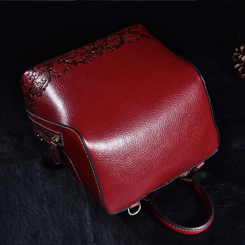 Smart Backpack Women Genuine Leather Day Pack Genuine Leather Girls Mini Backpack For Women Travel Bagpack bolsos mochila mujer
