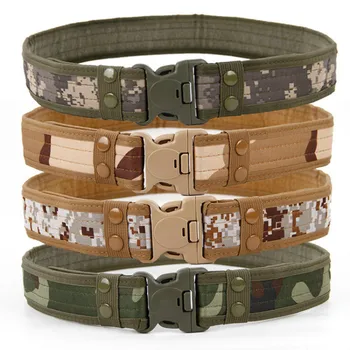 Army Style Combat Belts Quick Release Tactical Belt Fashion Men Military Canvas 3
