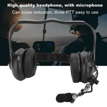 

headset Noise Reduction Headset Aviation Gliding Volume Adjustment Speaker Noise Canceling Headphone audifono