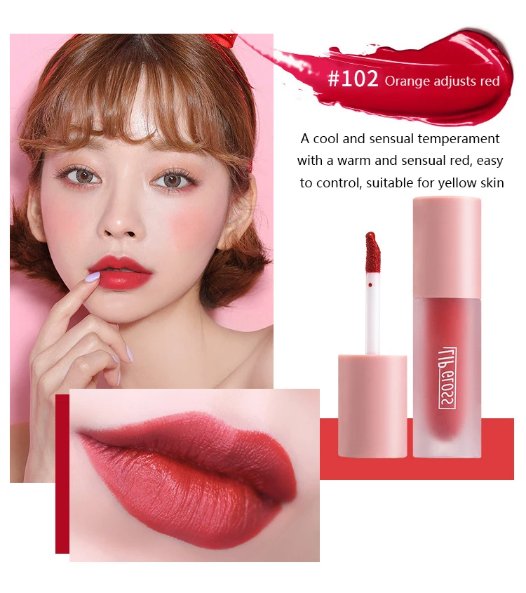 5 шт./компл. матовая бархатная губная помада стойкая Водонепроницаемая не