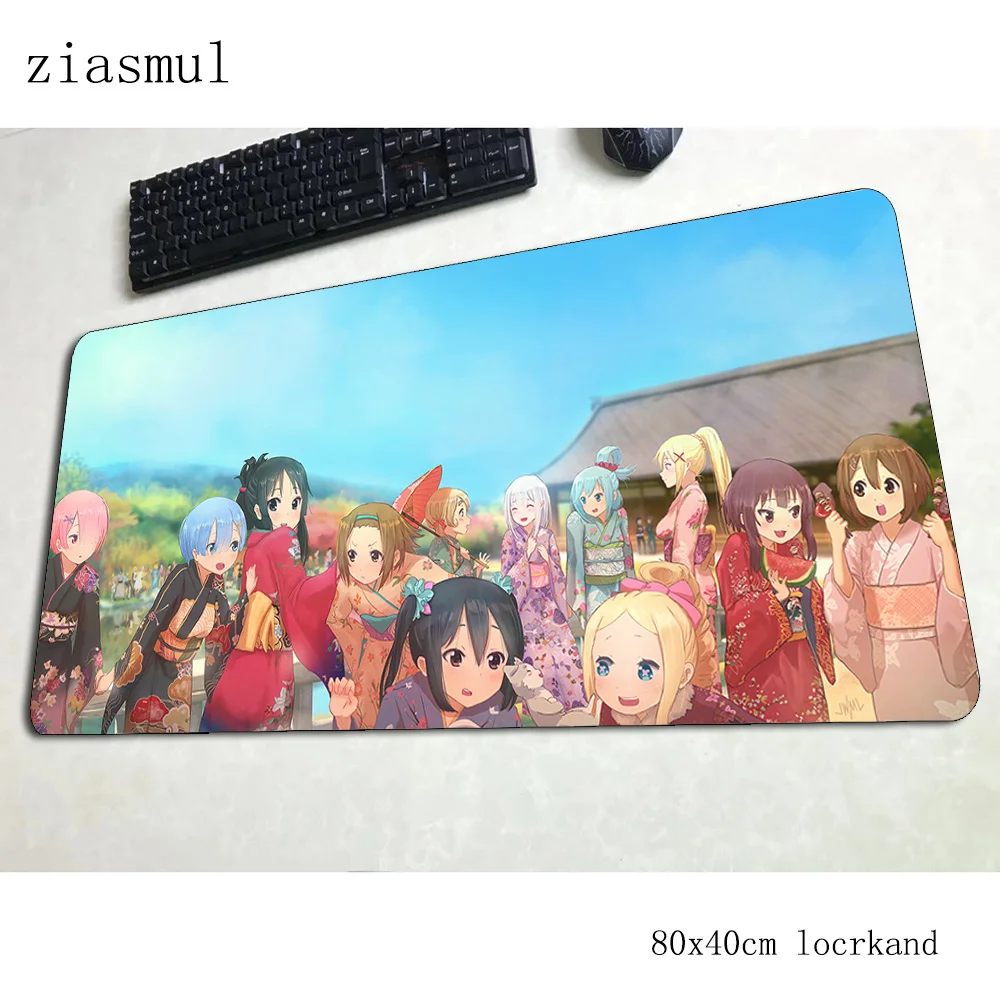 Коврики megumin 800x400x3 мм xl игровой коврик для мыши большая клавиатура Коврик для мыши 3d ноутбук аксессуары для геймеров коврик для мыши