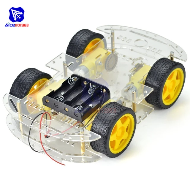 diymore 4WD Robot Smart Car Chassis Kits with Speed Encoder for