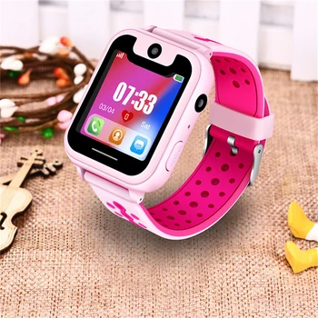 

S6 Full Screen Kids Smart Phone Watch Life Waterproof Photo LBS Baby Watch SOS Locator Anti Lost Monitor Children Smart Watches