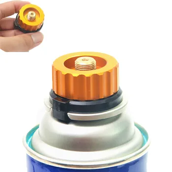 

Outdoor Camping Hiking Stove Burner Adaptor Split Type Furnace Converter Connector Auto-off Gas Cartridge Tank cylinder Adapter