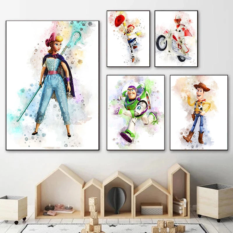 

Disney Toy Story Anime Movie Posters Canvas Painting Wall Decor Wall Art Picture for Living Room Decor Home Deco