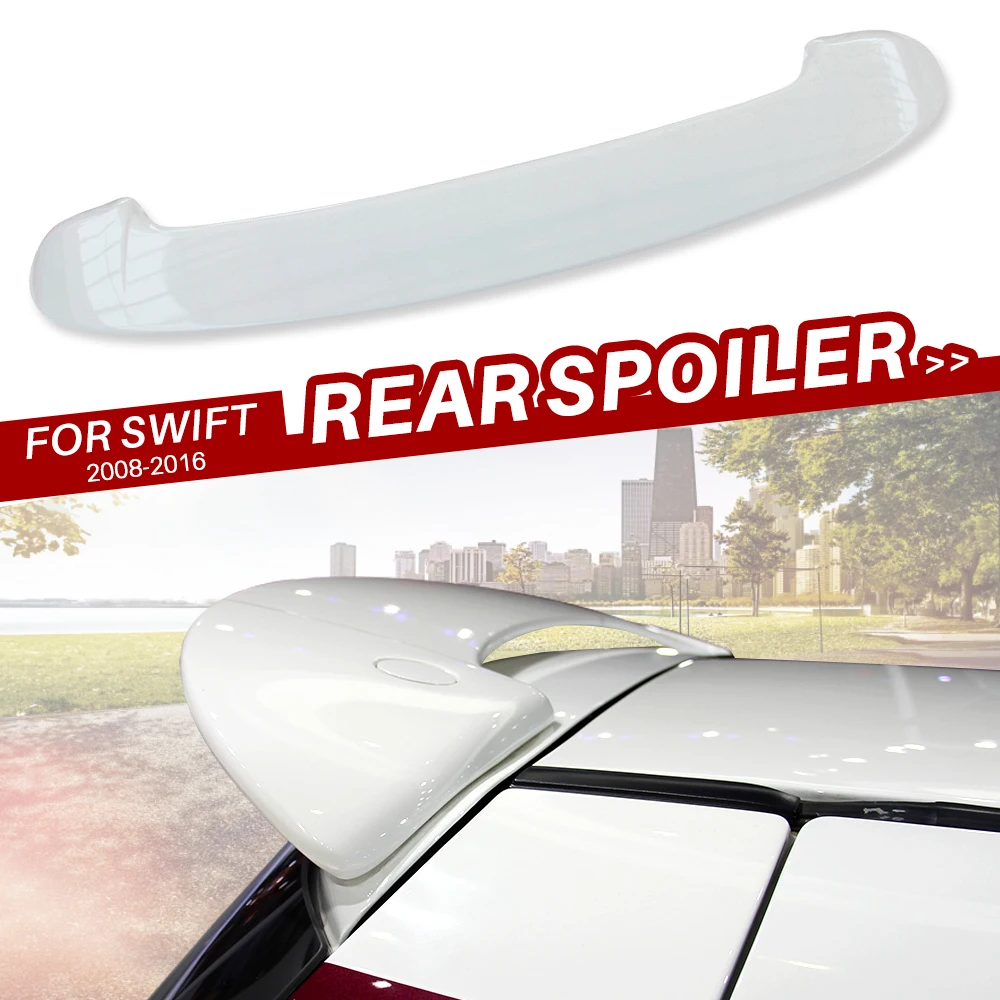 Spoiler Per Suzuki Swift Spoiler Posteriore Coda Ala Abs Nero Auto Baule Posteriore Tetto Refit Adesivi Accessori Esterni Auto 2008-2016