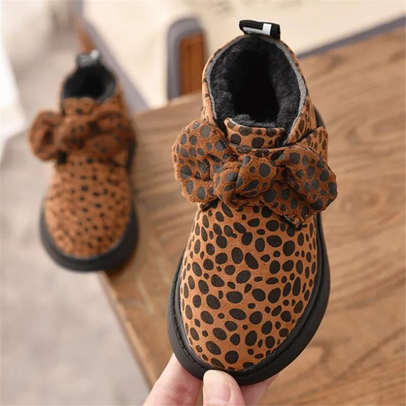 

2019 Winter Kids Fashion snow boots thick Child cotton shoes warm plush soft bottom baby girls boots winter ski boot for baby
