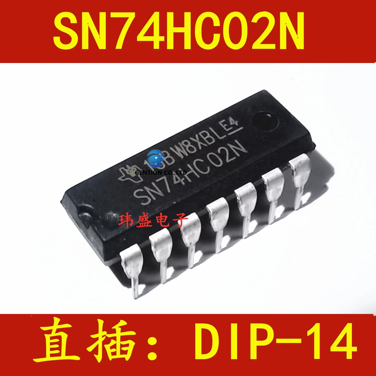 

10PCS 74HC02 SN74HC02N DIP-14 grid and inverter chip in stock 100% new and original