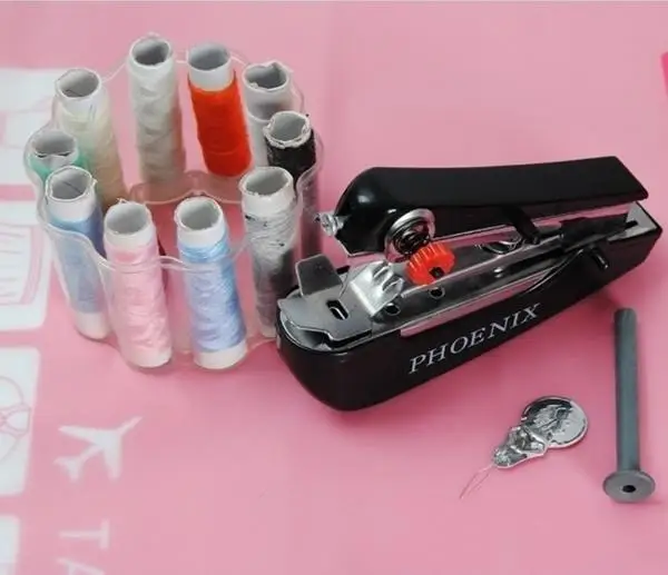 Portable Manual Sewing Machines Needlework Cordless Hand Held Clothes Useful Handwork Tools Accessories ► Photo 2/5