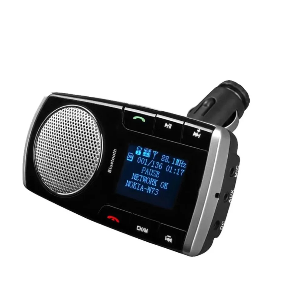 Комплект беспроводной связи bluetooth для автомобиля 2.1A автомобильное зарядное устройство Hands Free fm-передатчик MP3 музыкальный плеер USB светодиодный экран с пультом дистанционного управления