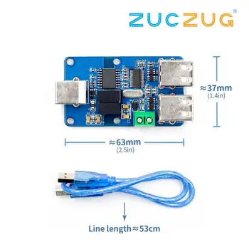

1pcs Quad USB Isolator USB HUB Isolation Module Coupling Protection Board ADUM3160