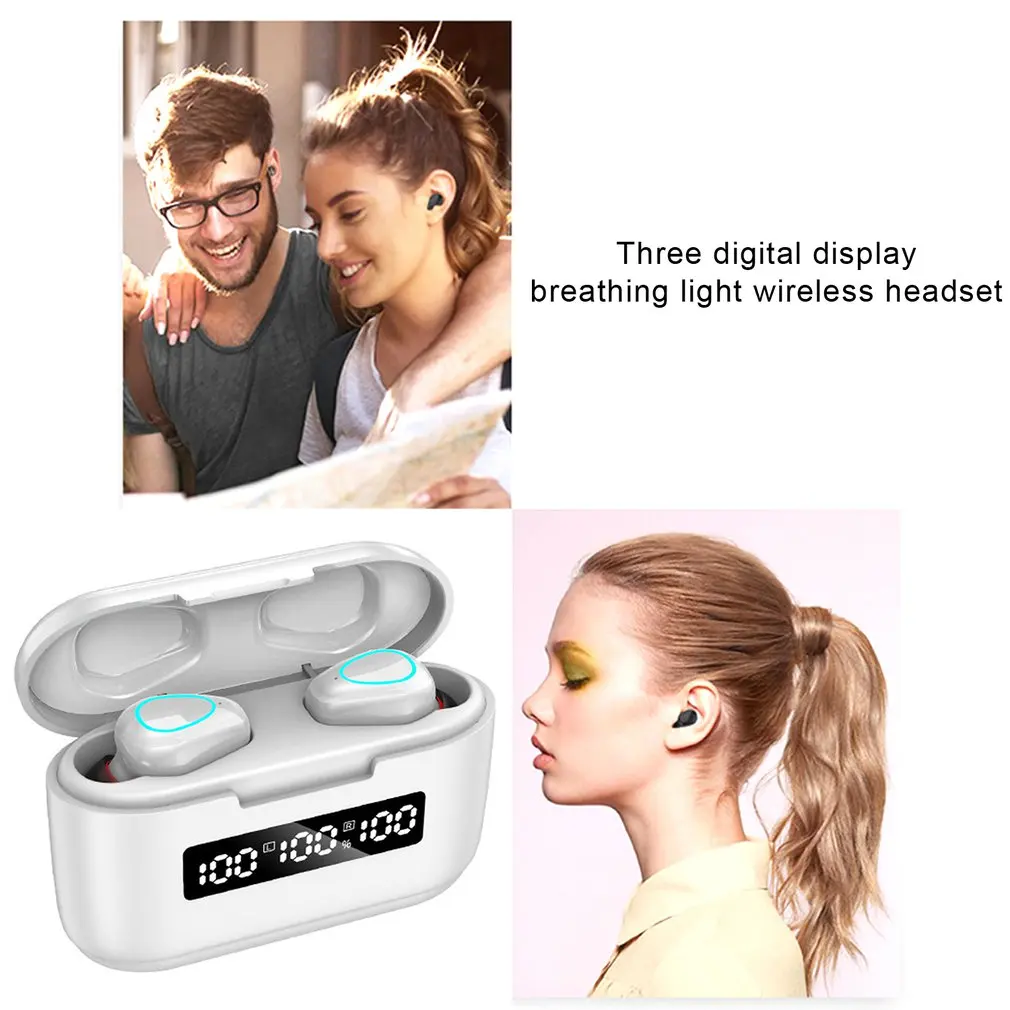 TWS Bluetooth 5 0 Wireless Earphones Headphone Touch Control Earphones Stereo Sport Headset LED Display Gaming Auriculare