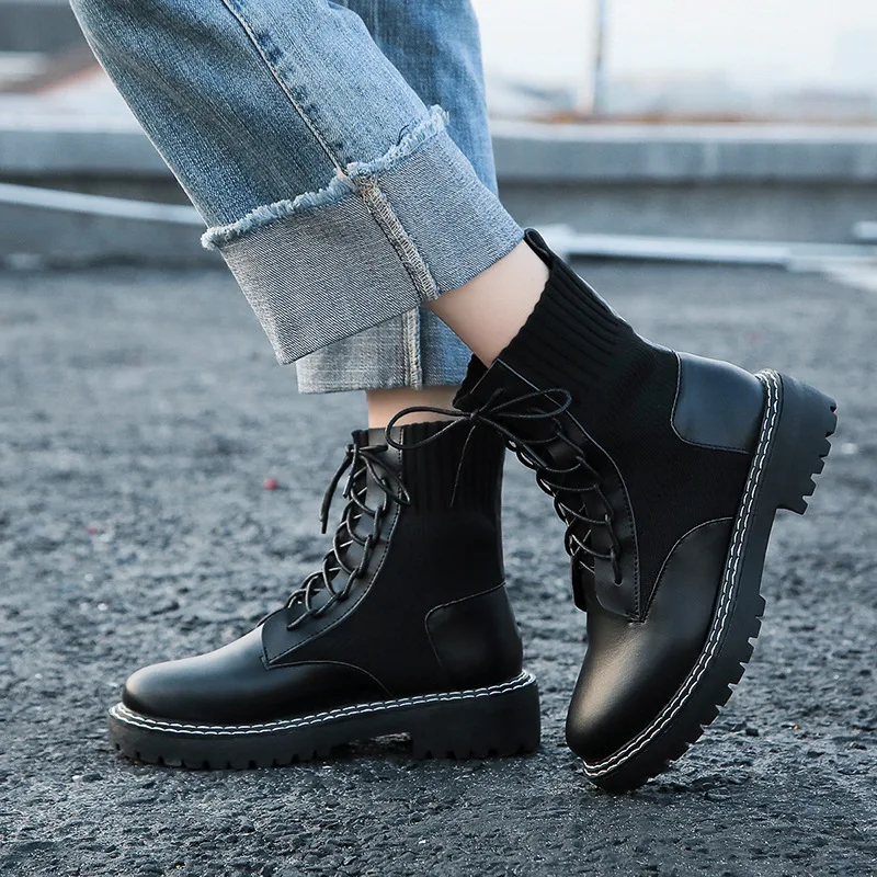 

Online Celebrity Martin Boots Autumn & Winter Middle Boots Children High Shoes Fashion Versatile Comfortable nv pi xue
