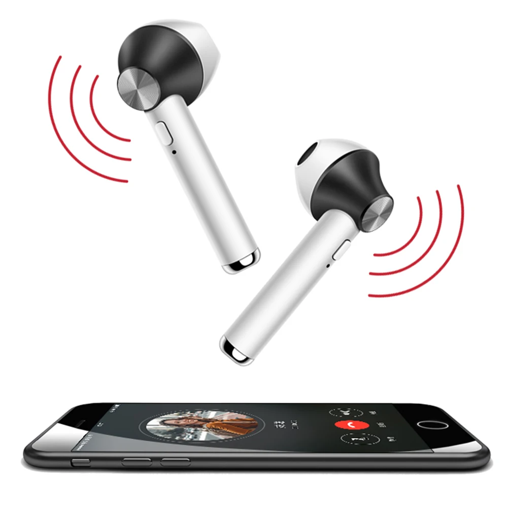 TWS Bluetooth 5,0, наушники, стерео, беспроводные наушники, для бега, спорт, бас, гарнитура с микрофоном для Iphone, Xiaomi, huawei