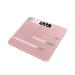 Smart Body Fat Scale  Bathroom Digital Weight Scales Glass Smart Electronic Scales LED Display Floor Weighing For Fitness Health