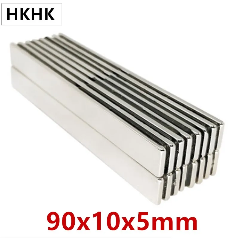 Редкоземельный магнит толщина 5 мм квадратные неодимовые магниты 90x10x5
