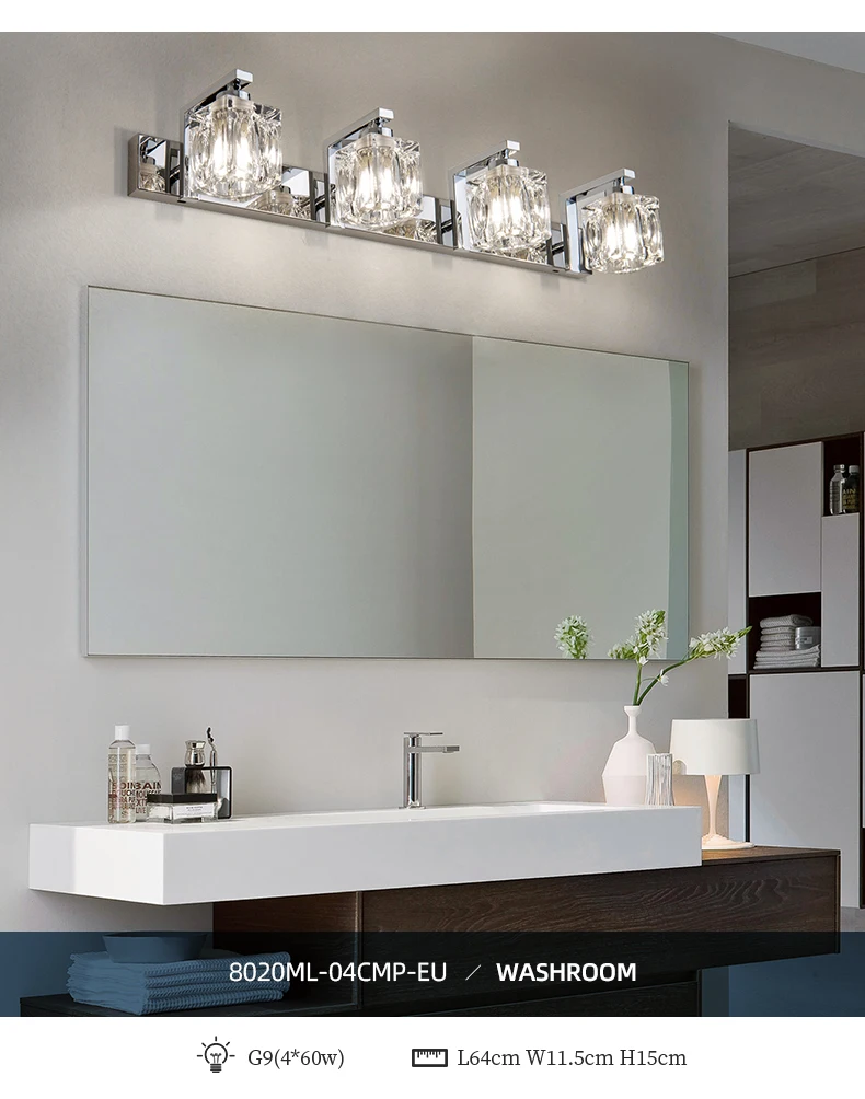 Bathroom Wall Sconce, 4 lights