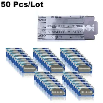 

20/50Pcs Stainless Steel Razor Blades Double Edge Hair Cutting Shaving Sharper