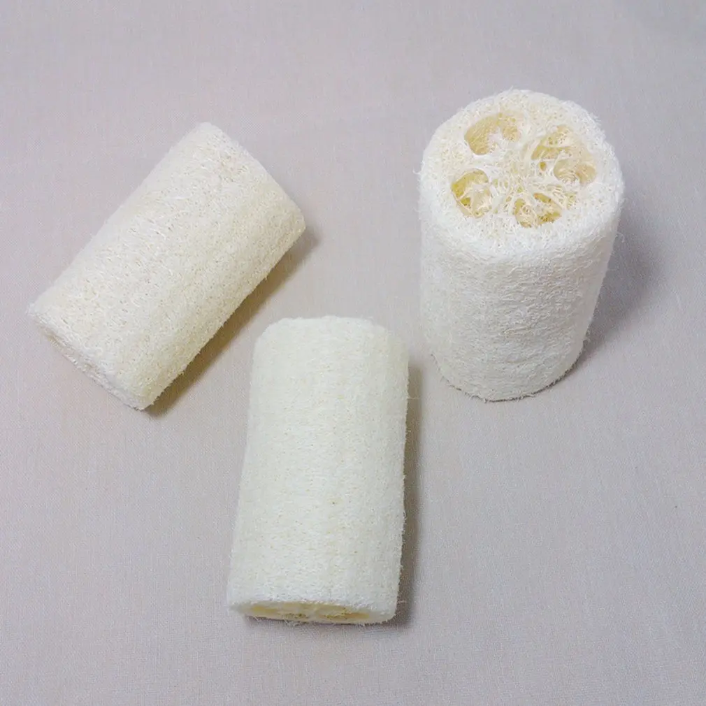 6 шт./компл. Органическая мочалка Loofah Spa отшелушивающая натуральная губка для