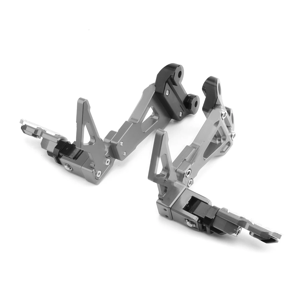Titanium Подножка для Honda CB650F CBR650F Мотоцикл с ЧПУ Алюминий сплав Сзади наборы для ухода за кожей задний комплект для ухода за кожей ног колышки - Цвет: Titanium