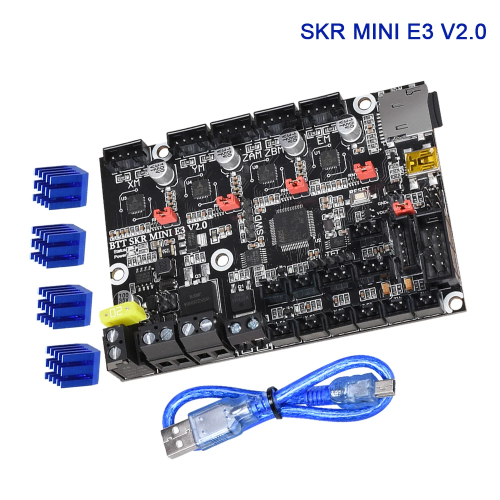 Плата управления BIGTREETECH SKR MINI E3 V2.0 с двумя осями Z запчасти для 3D принтера TMC2209 UART CR10