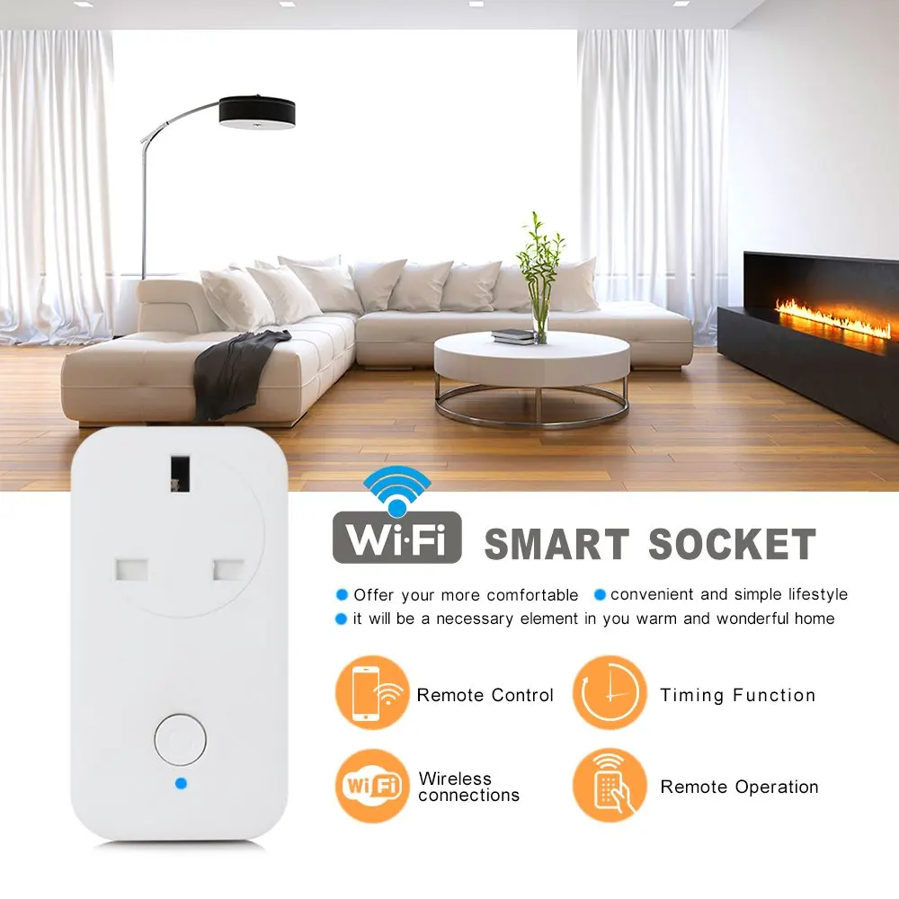 Wi Fi переключатель Smart Home для Apple Homekit Vstarcam умная розетка fr ALexa Echo Google адаптер ЕС США