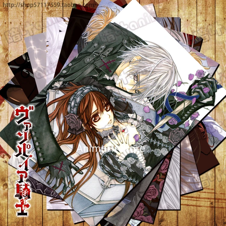 10 Pcs Set Anime Vampire Knight Posters Kuran Yuki Kiryu Zero Clan Kaname Souen Ruka Wall Pictures For Colletion A3 Stickers Action Figures Aliexpress