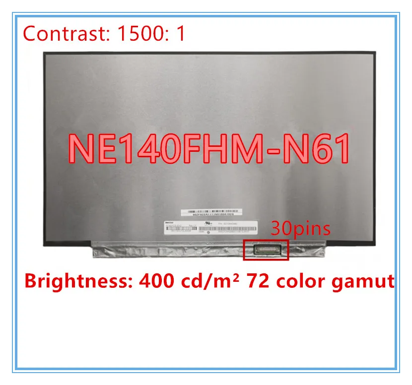 72% цветной дисплей модуль LCM IGZO TFT LCD 01YN155 NE140FHM N61 подходит N140HCG GQ2 для LENOVO T440S T450 T460 T470