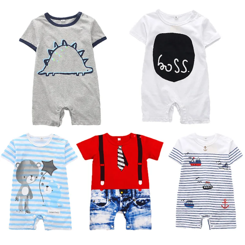 Новинка 2017 года Детские комбинезоны для маленьких джентльменов с