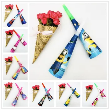 

6pc/set Mickey Mouse Spiderman Sofia Avengers Moana Princess Party Decoration Noise whistle Party Horns Supplie