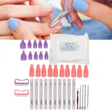Набор для удаления лака для ногтей, набор инструментов для удаления лака, хлопок, омертвевшая кожа, вилка, пилочка для ногтей, Маникюрный Инструмент, наборы для наращивания ногтей, аксессуары
