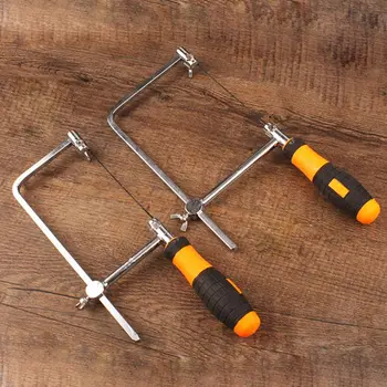 

1Set Durable Steel Frame Coping Saw with 5 Replacement Blades Woodworking Tools