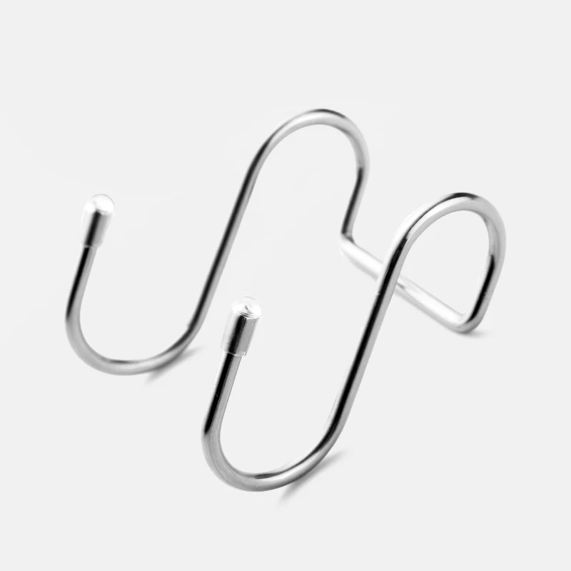 Stainless Steel Double S Shape Storage Hook Purse Hook for Bathroom Kitchen Wall and Door Organizer Accessories afbeelding