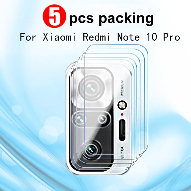 Vidrio templado para Xiaomi Redmi Note 10 Pro Max 10S, Protector de  pantalla, película protectora de seguridad para teléfono, lente de cámara -  AliExpress