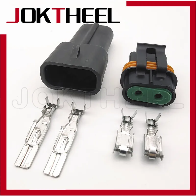 15/10/20 sets Delphi 2 pin way male female waterproof Metri-pack 630 series electronic fan auto connector 12033769 12034269 |