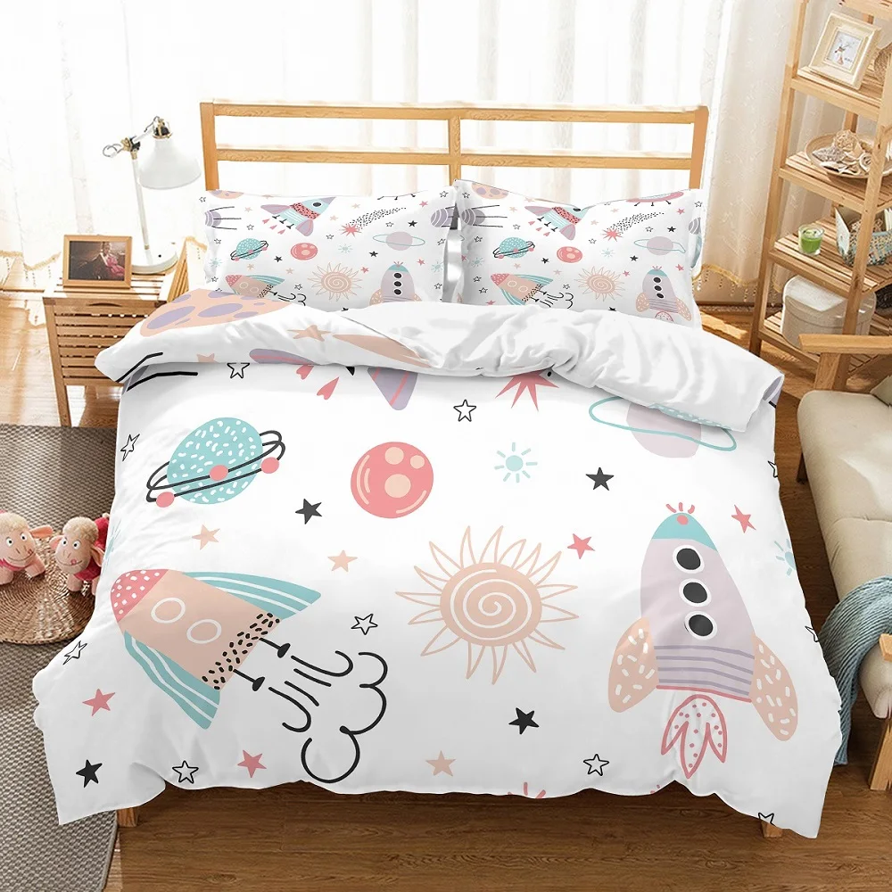 pink star bedding single