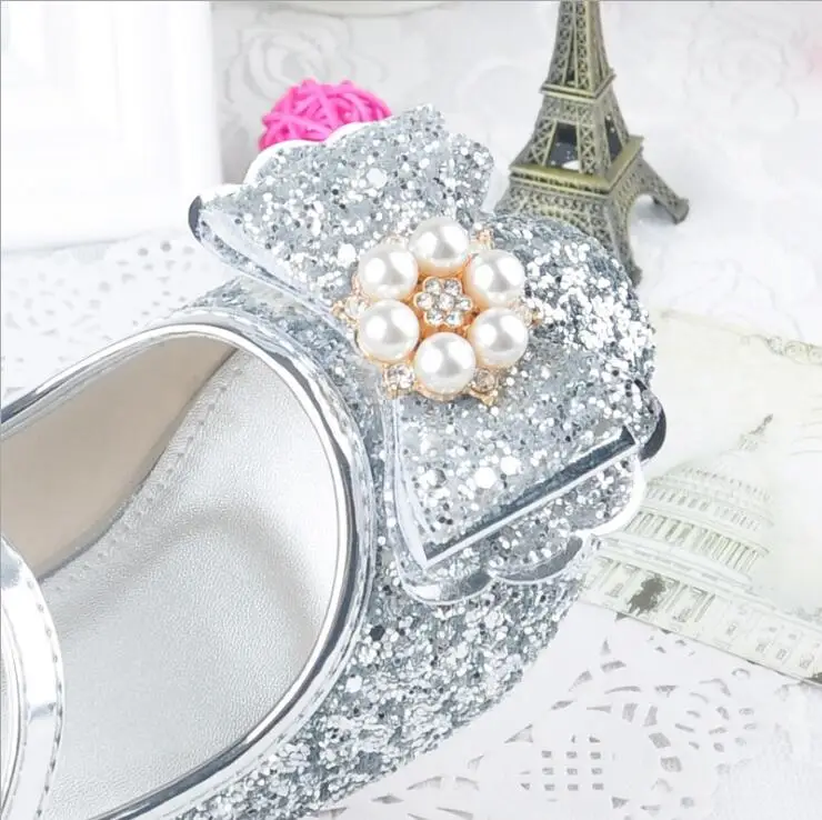 Сандалии для девочек; стразы; Бабочка; детская обувь для латинских танцев; детская обувь на высоком каблуке; обувь принцессы; блестящие кожаные вечерние свадебные туфли