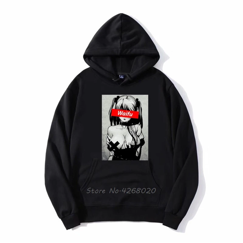 Waifu Sudadera con capucha de Otaku para hombre, ropa de calle con forro abrigo estilo Hip Hop Harajuku|Sudaderas con capucha y sudaderas| - AliExpress