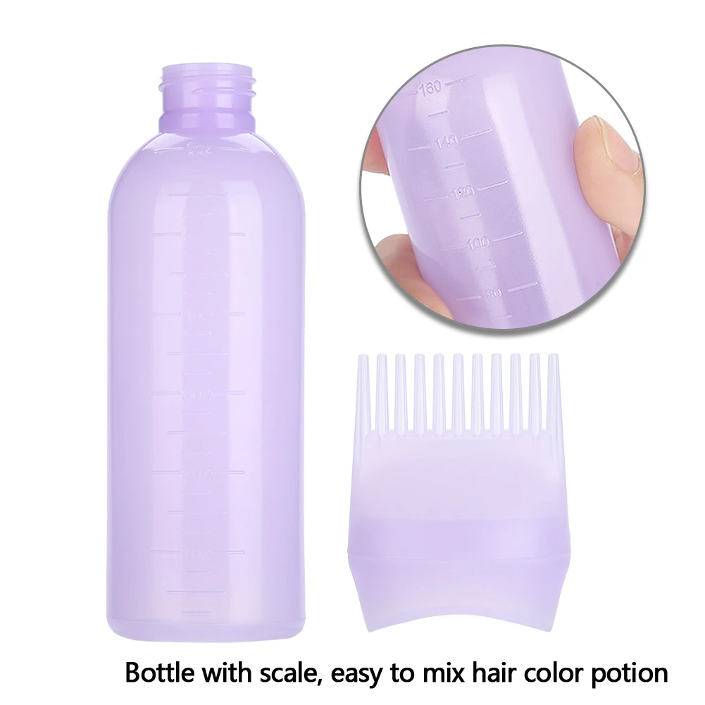 Профессиональный салон для мытья волос окрашивающий краситель бутылка аппликатор Расческа дозирующая щетка