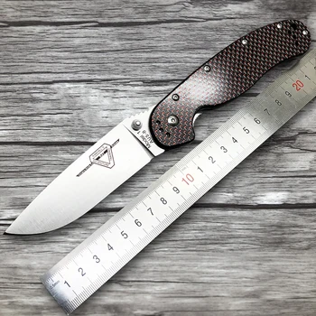 

BMT RAT-1 Folding Knife With AUS-8 Blade Carbon Fiber Handle Sand Light Surface Outdoor Survival Hunting Pocket Tactical Knives